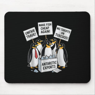 Make Fish Cheap Again! Funny Peguins  Mouse Pad
