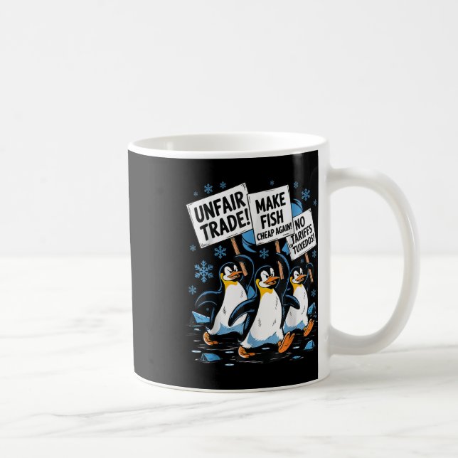 Make Fish Cheap Again! Funny Resist Penguin  Coffee Mug (Right)