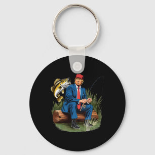 Make Fishing Great Again Funny Byb Fishing Humour  Key Ring