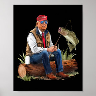 Make Fishing Great Again Funny Byb Fishing Humour  Poster