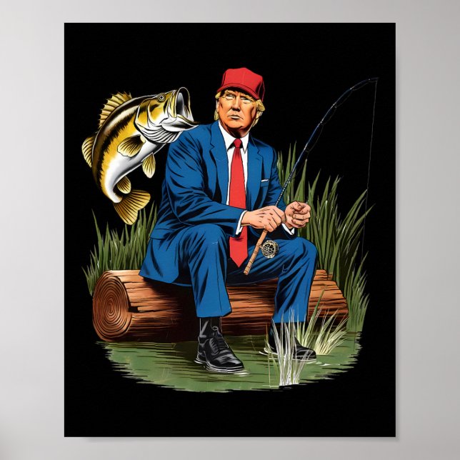 Make Fishing Great Again Funny Byb Fishing Humour  Poster (Front)