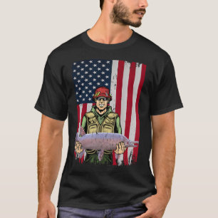 Make Fishing Great Again Funny Trump Bass T-Shirt