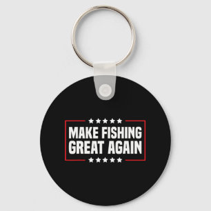 Make Fishing Great Again Trump Funny Fisherman Ang Key Ring