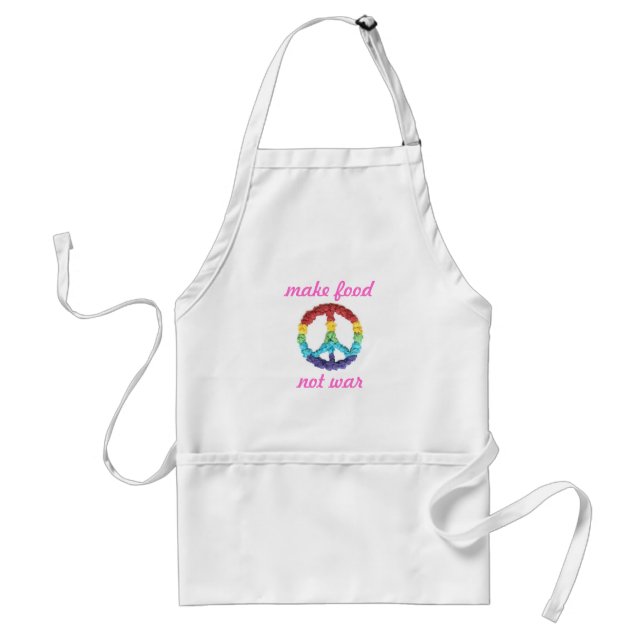 "Make Food, Not War"--women's Standard Apron (Front)