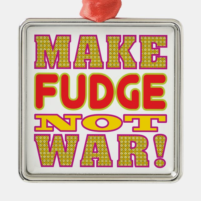 Make Fudge Metal Tree Decoration (Front)