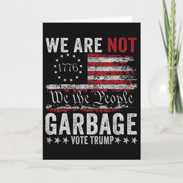 Make Garge Great Again Garge For Trump  Card (Front)