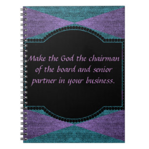 Make God the Senior Partner Notebook