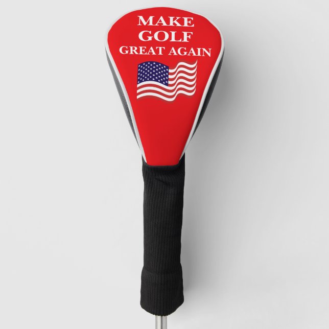 Make Golf Great Again Funny Head Cover (Front)