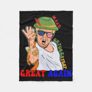 Make Great Again Funny Trump Beer  Fleece Blanket