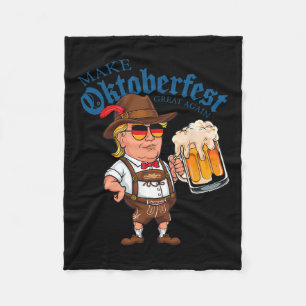 Make Great Again Funny Trump Drink Beer Festival Fleece Blanket