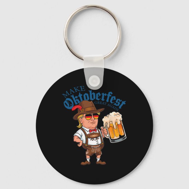 Make Great Again Funny Trump Drink Beer Mug Gift  Key Ring (Front)