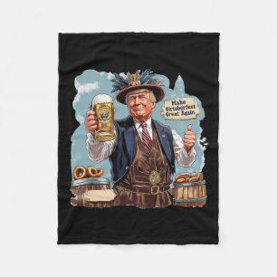 Make Great Again Trump Beer Mug  Fleece Blanket