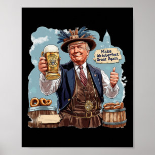 Make Great Again Trump Beer Mug Poster