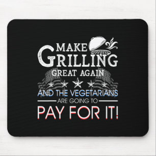 Make Grilling Great Again Trump Bbq Pit Master Gri Mouse Pad