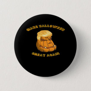 Make Halloween Great Again Classic – Sloth in Cost 6 Cm Round Badge