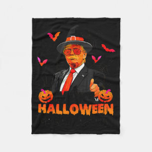 Make Halloween Great Again Funny Trump Soky Trick Fleece Blanket