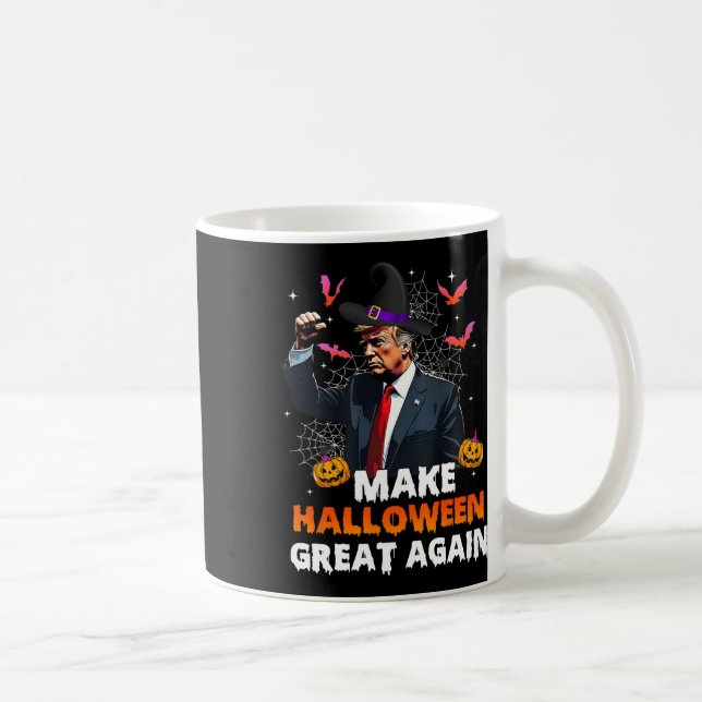 Make Halloween Great Again Funny Trump Spooky Seas Coffee Mug (Right)
