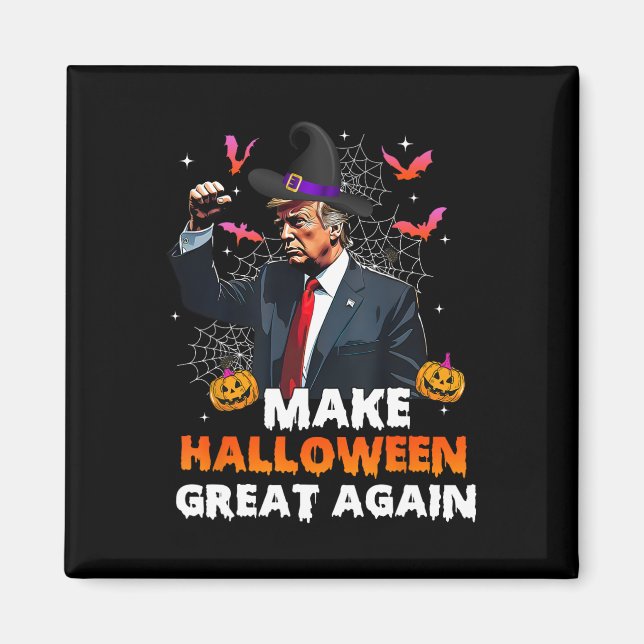 Make Halloween Great Again Funny Trump Spooky Seas Magnet (Front)