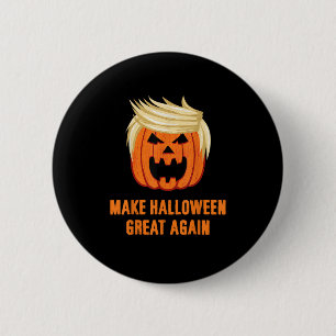 Make Halloween Great Again Funny Trumpkin – Basic  6 Cm Round Badge