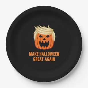 Make Halloween Great Again Funny Trumpkin – Basic  Paper Plate