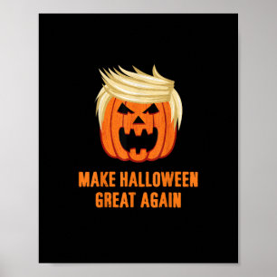 Make Halloween Great Again Funny Trumpkin – Basic  Poster
