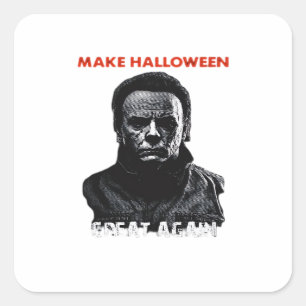 Make Halloween Great Again - Scary Horror Hallowee Square Sticker