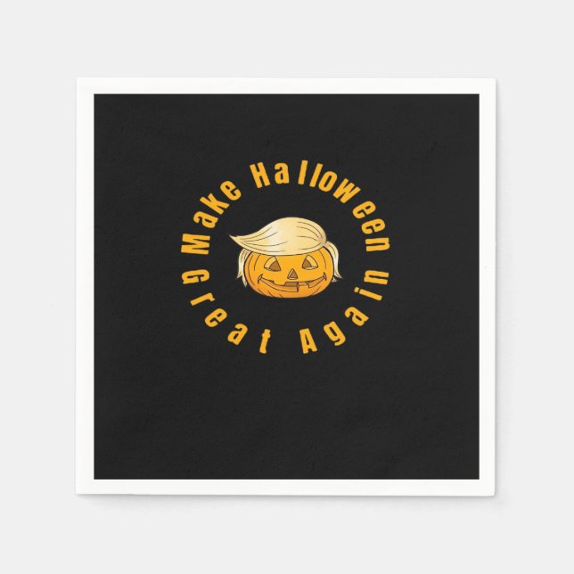 Make Halloween Great Again Trumpkin Classic Napkin (Front)