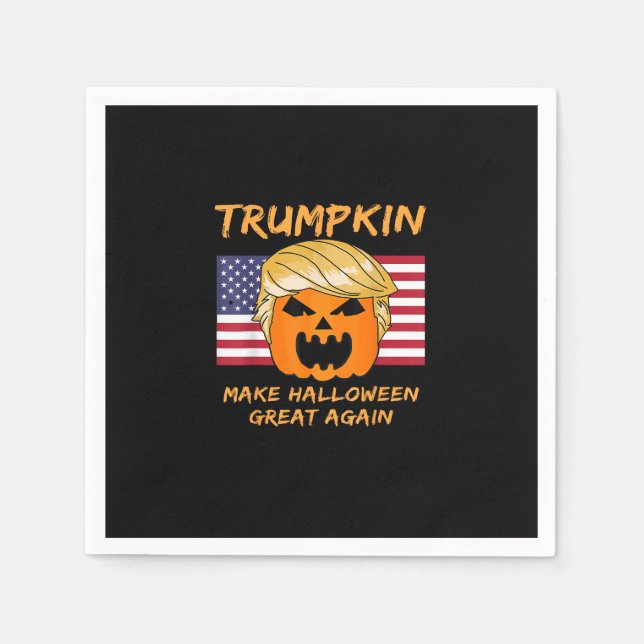 Make Halloween Great Again Trumpkin Napkin (Front)