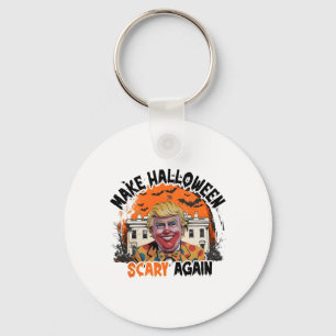 Make Halloween Scary Again Trump Clown Funny Spook Key Ring