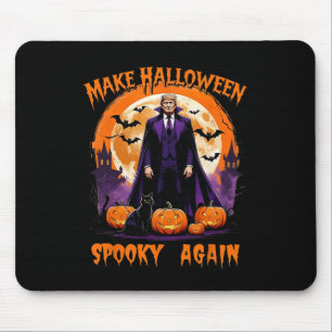 Make Halloween Spooky Again Funny Trump Halloween  Mouse Pad