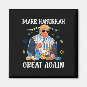 Make Hanukkah Great Again Jewish Ugly Chanukah Swe Magnet