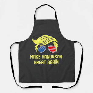 Make Hanukkah Great Again Trump Jewish Apron