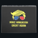 Make Hanukkah Great Again Trump Jewish Calendar<br><div class="desc">jewish hanukkah, hanukkah, Trump election, Trump won, inauguration day, conservative jewish, political humour, Trump presidency, MAGA Christmas, election victory 2024.</div>