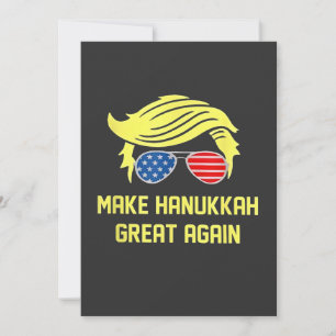Make Hanukkah Great Again Trump Jewish  Invitation