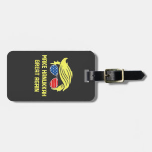Make Hanukkah Great Again Trump Jewish Luggage Tag