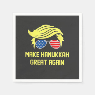 Make Hanukkah Great Again Trump Jewish Napkin
