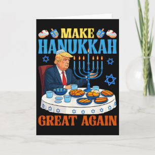 Make Hanukkah Great Again Trump Menorah Chanukah P Card