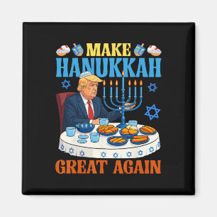 Make Hanukkah Great Again Trump Menorah Chanukah P Magnet