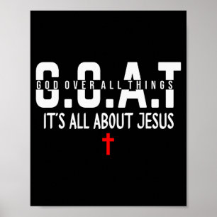 Make Heaven Crowded Its All About Jesus God Over A Poster