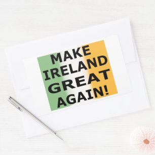 MAKE IRELAND GREAT AGAIN! RECTANGULAR STICKER