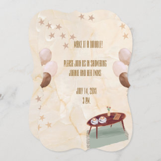 Make it a Double Twin Baby Shower Coffee Theme