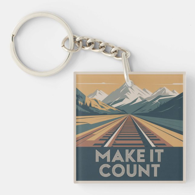 Make It Count Key Ring (Front)