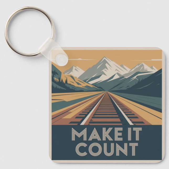 Make It Count Key Ring (Front)