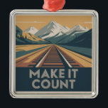 Make It Count Metal Tree Decoration<br><div class="desc">Make It Count</div>