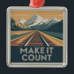 Make It Count Metal Tree Decoration<br><div class="desc">Make It Count</div>