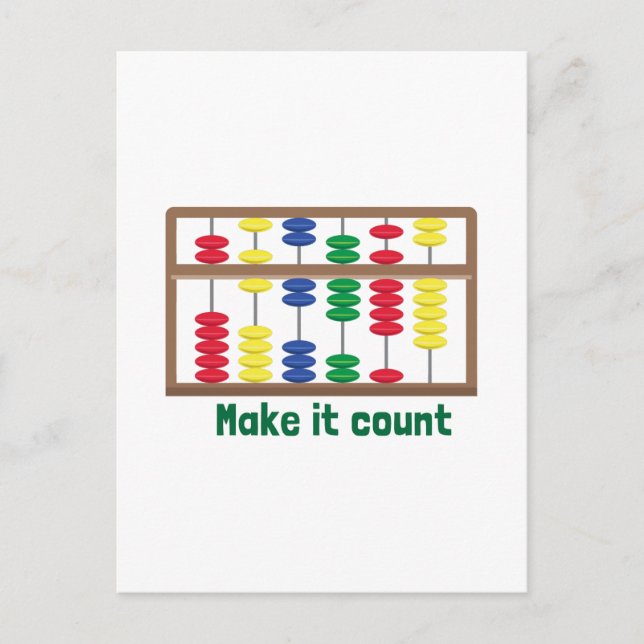 Make It Count Postcard (Front)