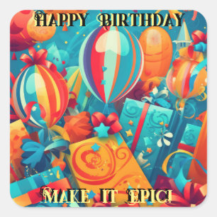 Make it Epic! Square Sticker