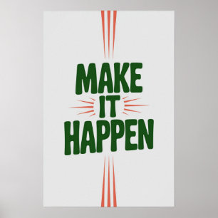 Make It Happen – Bold Motivational Wall Art 💪    