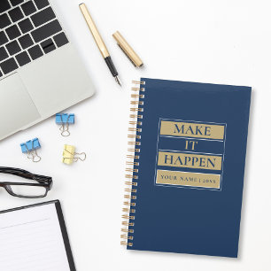 Make it happen   Custom Name & Year  Planner