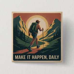 Make It Happen, Daily 15 Cm Square Badge